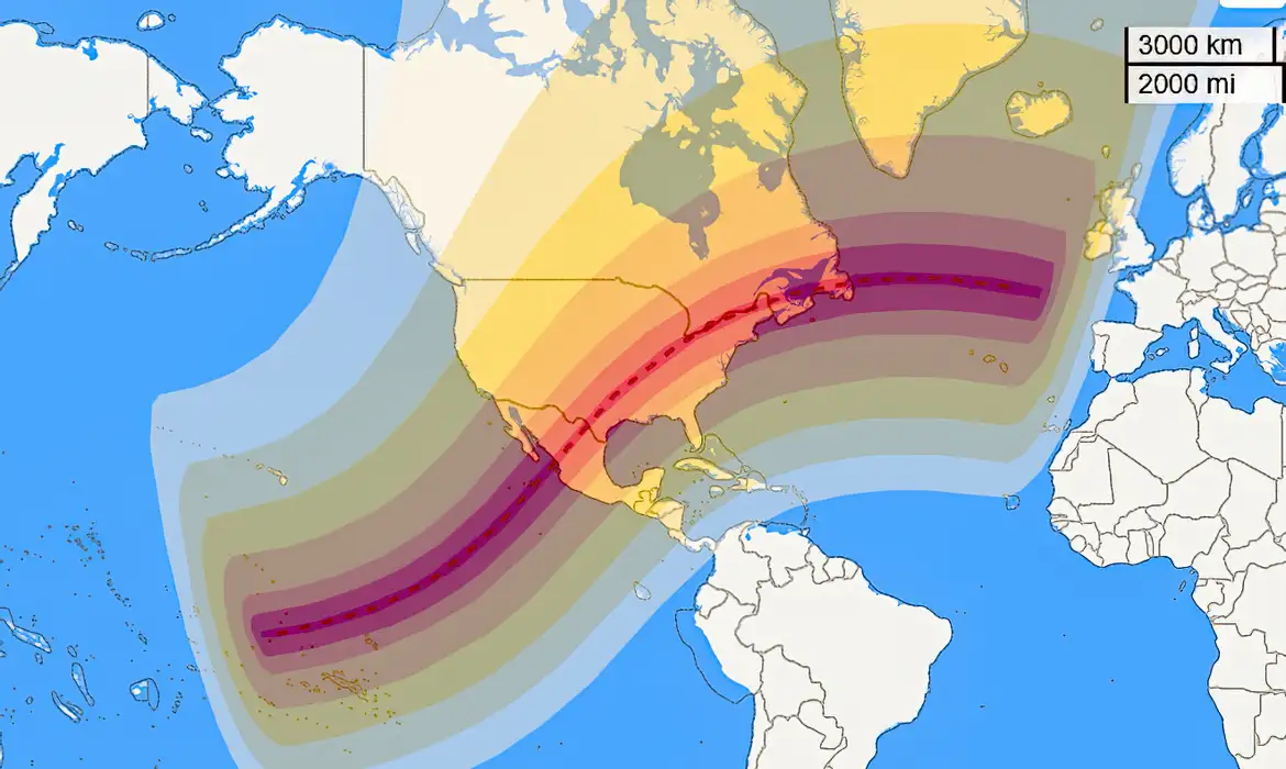 Eclipse total do Sol acontece na segunda; saiba como ver pela internet