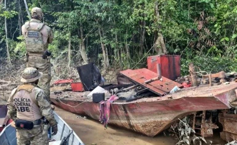 PF deflagra Operação Kampô contra garimpo ilegal no Amazonas