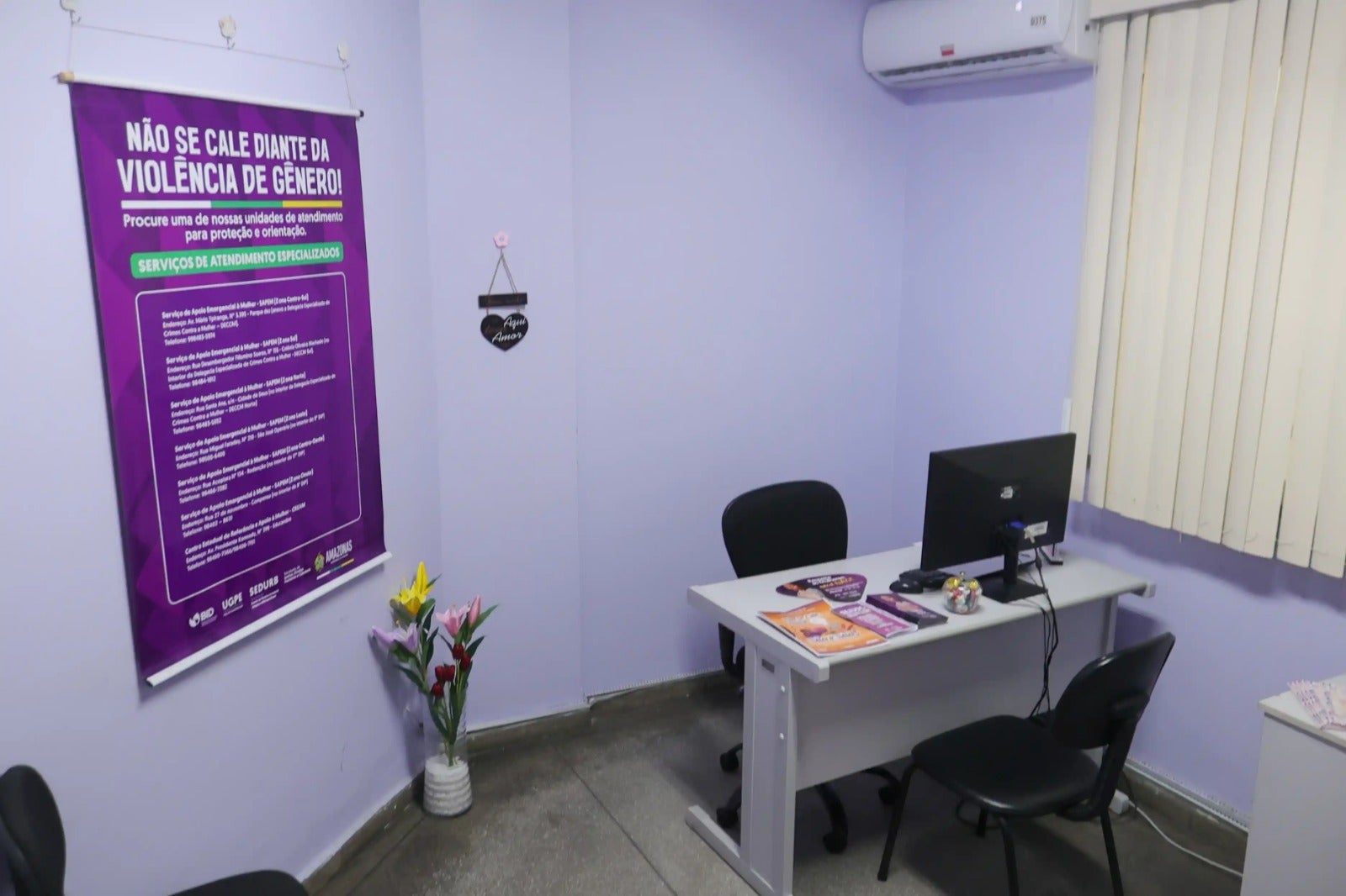 Novo espaço de acolhimento para mulheres é inaugurado e guia digital contra violência é lançado em Manaus