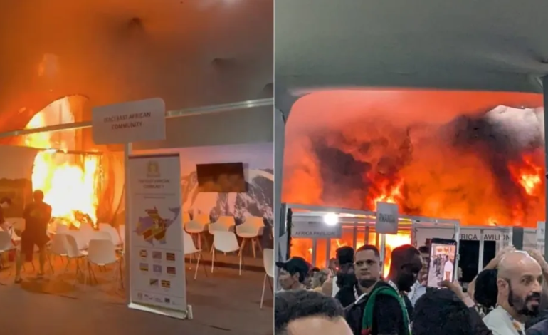 Incêndio atinge pavilhão na COP30 em Belém; conferência é evacuada